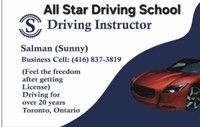 Driving instructor available 