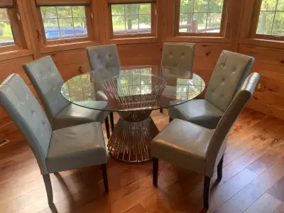 REDUCED: Modern Dining Room Table  and Chairs, View more