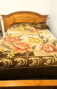 Double Bed with box spring and mattress
