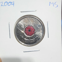 2004 poppy quarter MS from circulation