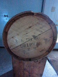 Chipman Fredericton area vintage keg barrel