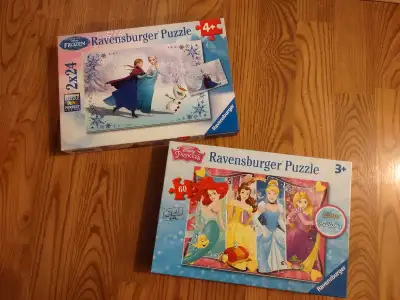 Ravensburger Disney puzzles Frozen - Sisters Always puzzles, 2 puzzles 24 pieces each 4+ $5 Disney P...