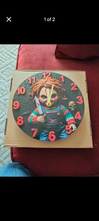 Chucky wall clock, View more