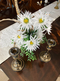 Granby -Chandeliers et pot en métal  pour fleurs séchées
