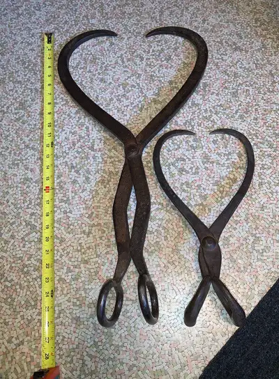 16” Cast Iron Ice Tongs and 26”, both for $165, View more