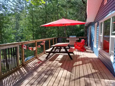 This cozy and fully renovated waterfront cottage is located on a scenic municipal road which is grea...