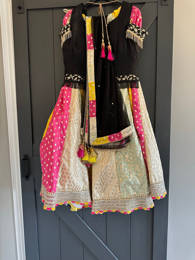 3 pc multi coloured Lehnga  in Women's - Dresses & Skirts in Mississauga / Peel Region - Image 3