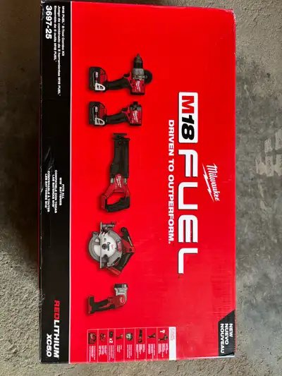 Milwaukee M18 5 tool combo kit, View more