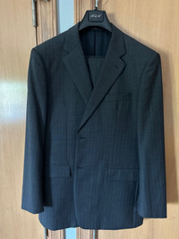 48 Tall wool pin stripe suit 