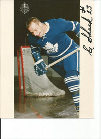 Ed Shack Toronto Maple Leafs Hall of Fame Photo Auto signed 8x10