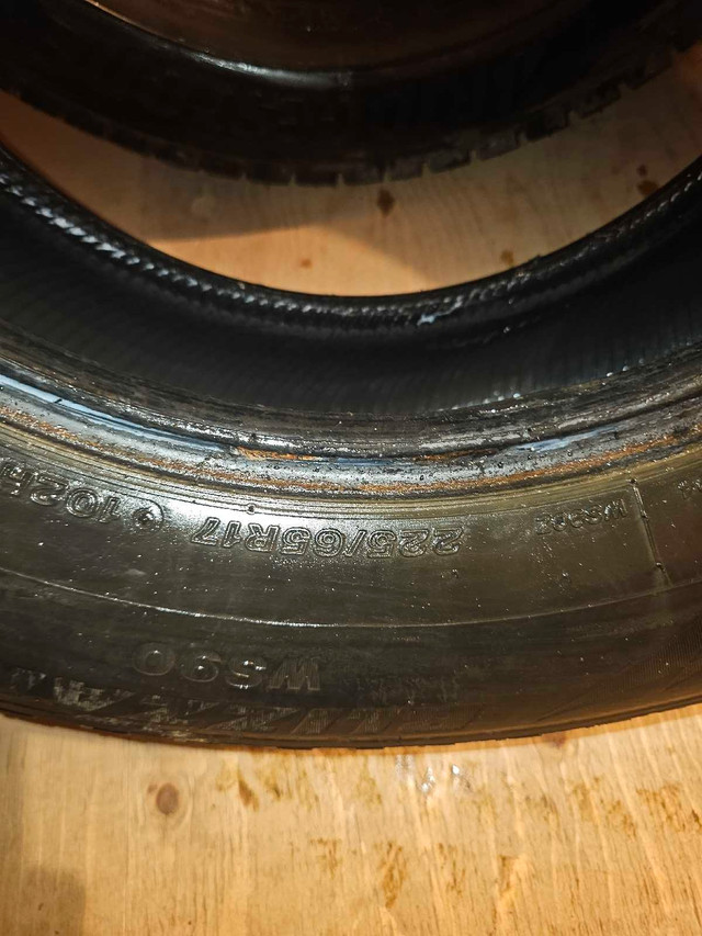 2x 225/65/R17 Bridgestone winter tires  in Tires & Rims in Oakville / Halton Region - Image 2