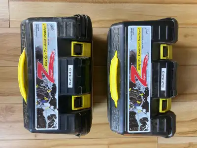 Peerless Super Z cable car chains. Never been used. $90 per set. $160 for both sets. Open the QR cod...