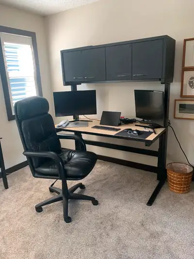 Drafting Desk/Computer Desk with upper storage, View more