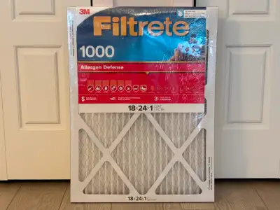 Size: 18x24x1. Allergen Defense. 1000 Microparticle Performance Rating. MERV 11 Rating. New, 4 filte...