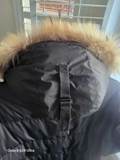 Mens long down puffer jacket/ coat/ Parka. Size L-XXL , 195/108A , length from shoulder to bottom-12...