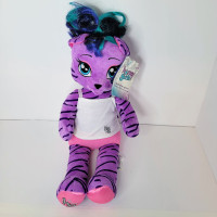 Teegan Build A Bear Honey Girls HG Tags Purple Tiger Plush Doll