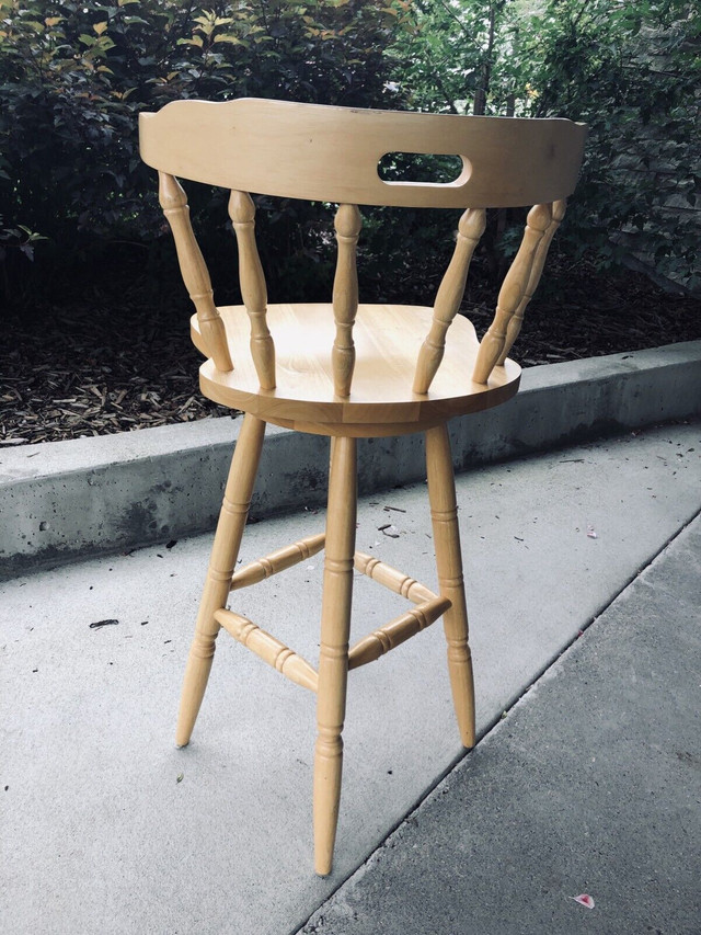 Maple bar stools for sale.  in Chairs & Recliners in Calgary - Image 2