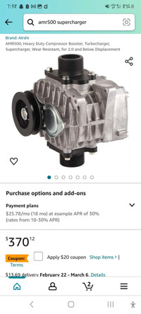 Amr500 supercharger REDUCED
