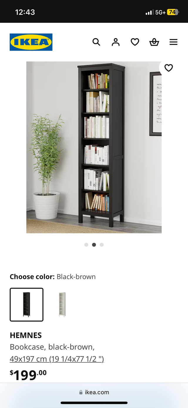 IKEA Hemnes bookcase/bibliotheque dans Bibliothèques et étagères  à Ville de Montréal