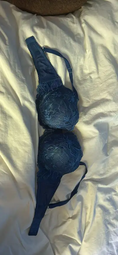 la vie en rose blue flower bra, View more