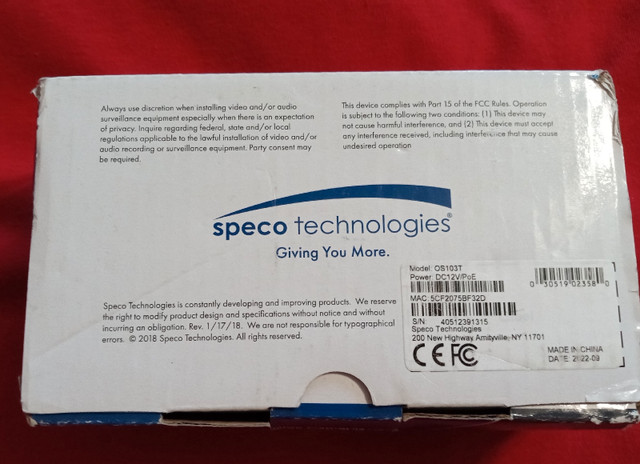 New! Speco OS103T TVI/960H Video Encoder, Black in Video & TV Accessories in St. Catharines - Image 3