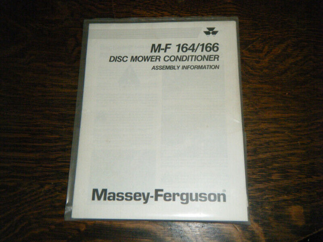 Massey Ferguson 164, 166 Disc Mower Conditioner Assembly Manual in Other in Oakville / Halton Region