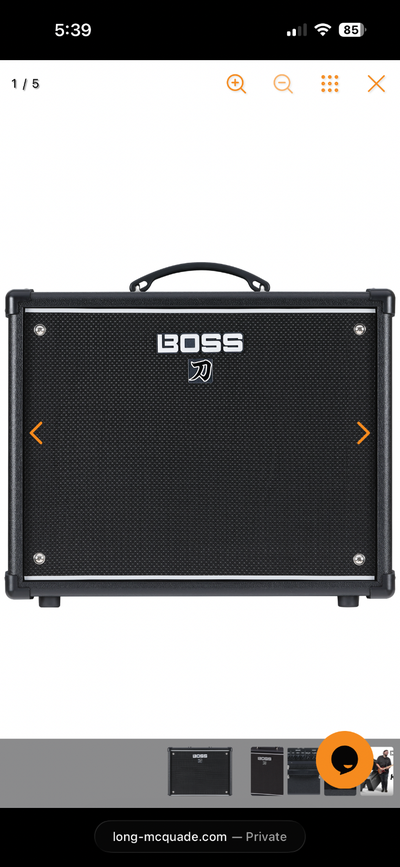 Amplifier Boss katana 50 watts like new 300 Call 613 852 5184, View more