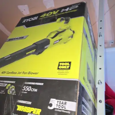 Brand new Ryobi 40VHP Blower, View more