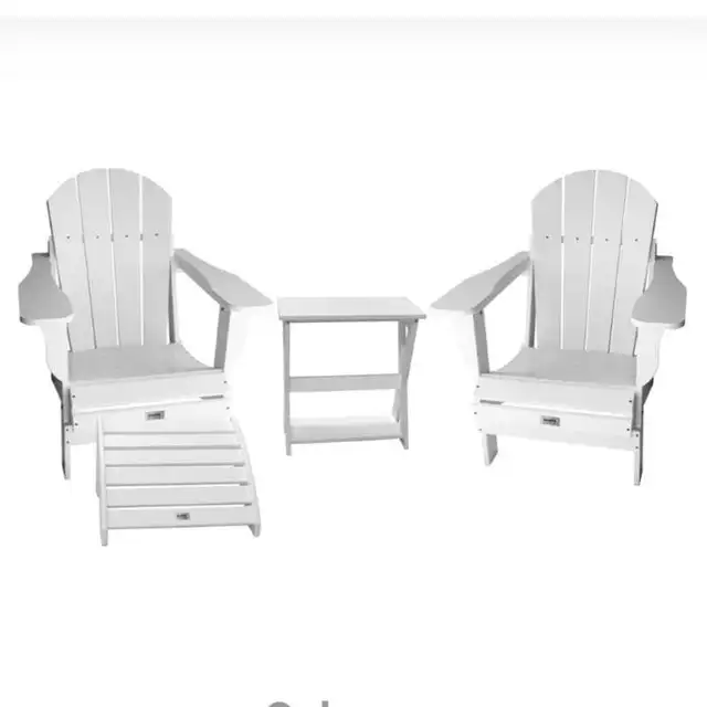 4 PC SET Adirondack Muskoka Chairs PLASTIC628647455028511210