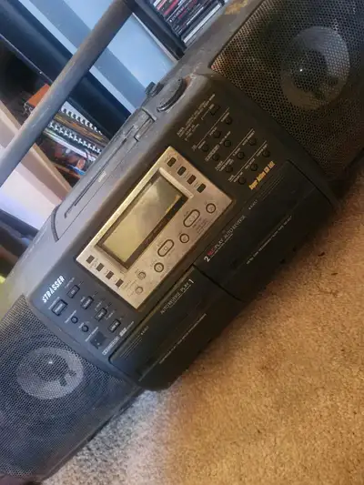 Strasser Boombox-Stereo-Dual Cassette- I have tons of stereos, View more