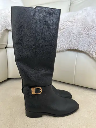 Ladies Boots Tory Burch knee boot tumbled leather, View more