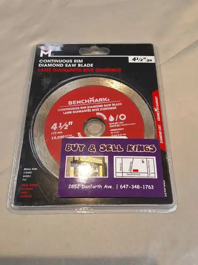Benchmark 4 1/2" Tile Saw Blade *NEW*, View more