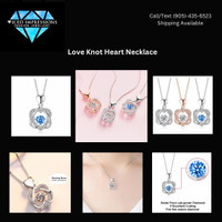 Love knot heart necklace 