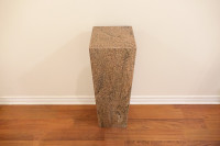 Postmodern solid marble pedestal