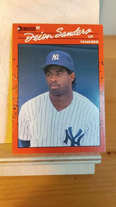 1990 Donruss #427 Deion Sanders New York Yankees Rookie Baseball, View more