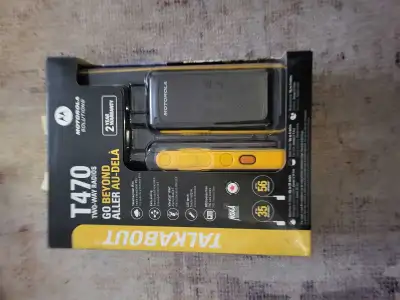 The T470 2-Way Radios offer several features, including a 56 km range, 22 channels with 121 privacy...