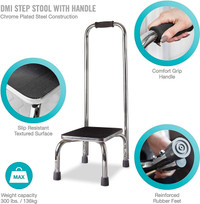 New DMI Step Stool with Handle and Non Skid Rubber Platform
