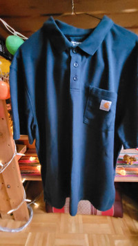 Polo carhartt large bleu marin