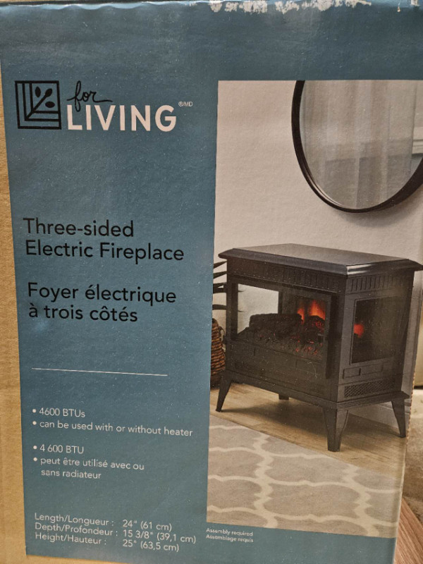 Freestanding Electric Fireplace Stove, 4600BUT dans Foyers & bois de Chauffage  à Ouest de l’Île
