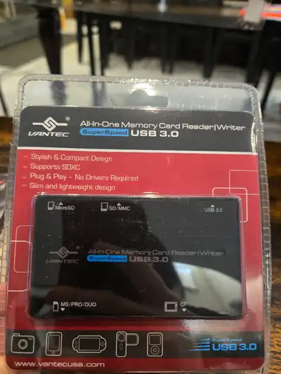 USB3.0 Multi Card Reader, 5-in-1 Memory Card - NEW and SEALED Plug and Play: no WIFI, network or dri...