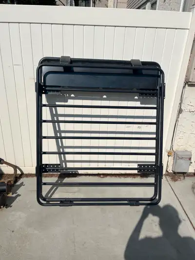 Truck / SUV Roof Rack 56 inches long X 47 inches wide Black Steel Like New Mounting hardware not inc...