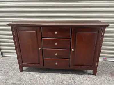 Solid Wood Storage Cabinet / Sideboard – 2 Doors & 4 Drawers, View more