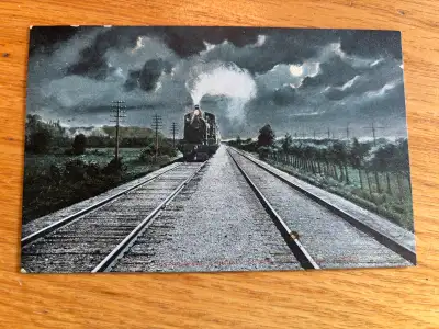 Vintage Train Postcard- Steam Train - Grand Trunk Railway, View more