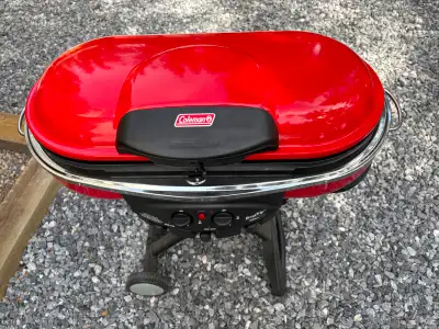 Coleman Road Trip Grill Portable, Camp Stove, Grill, 2 burners Has full cast pancake, bacon grill, 2...