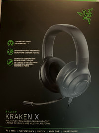 Razer Kraken X 7.1 surround sound wired gaming headset