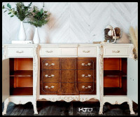 ✨️ Vintage Queen Anne Furniture Sideboard 