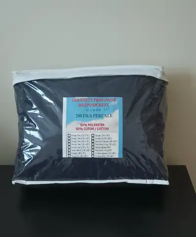 Drap-housse grand lit (queen) / split, neuf, View more