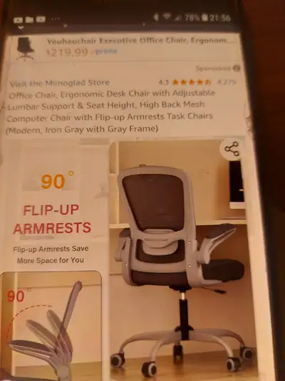 ERGONOMIC DESK CHAIR-BOLISS-SKU-3010L -BRAND NEW IN THE BOX, View more