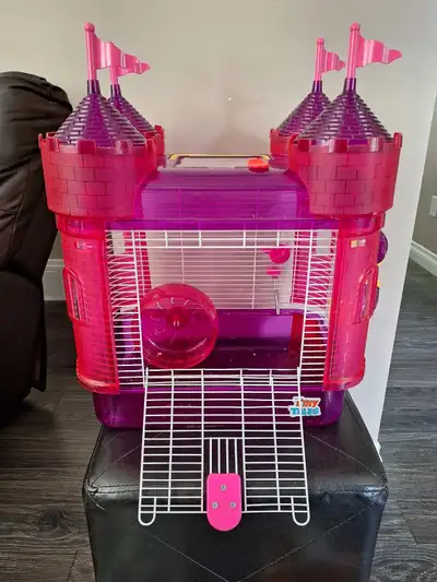 Cash only, no holds. Includes everything: Cage (has a tube slide, 2 doors, and the castle turrets ar...