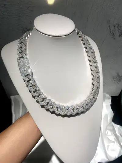 Thick Cuban Chains – Moissanite Shine, Fully Iced Out!, View more
